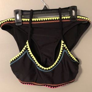 Fun Black and Neon Swimsuit